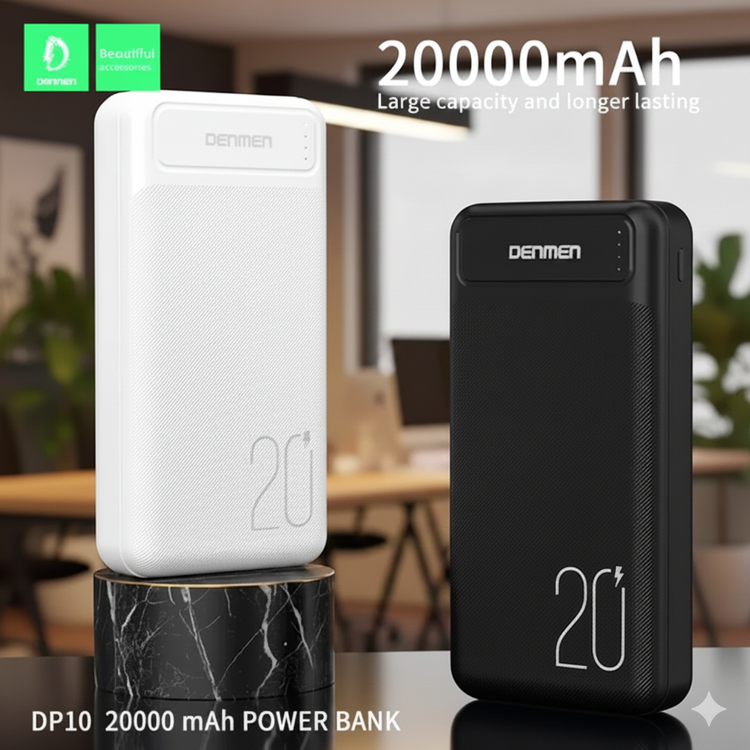 پاوربانک دی پی مدل DP10 ظرفیت ۲۰۰۰۰ میلی آمپر ساعت